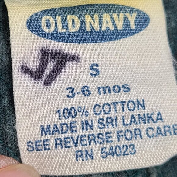 Vintage Old Navy Forest Green Corduroy Overall Pants 3-6 months - Picture 6 of 7